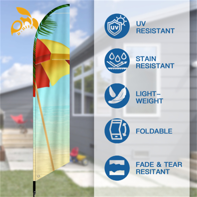Free shipping 2025 fashion customized Hand flag Home Decorations Festive Party Double layered beach flag and knife flag