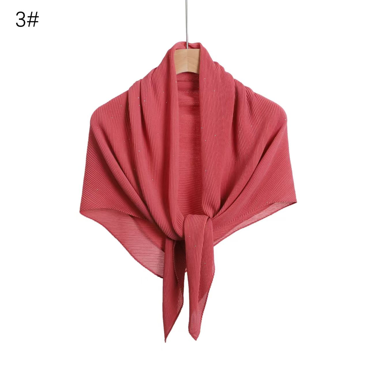 T768 pure color silver sprinkled wrinkled chiffon square scarf monochrome gold sprinkled pleated gauze scarf headscarf versatile scarf