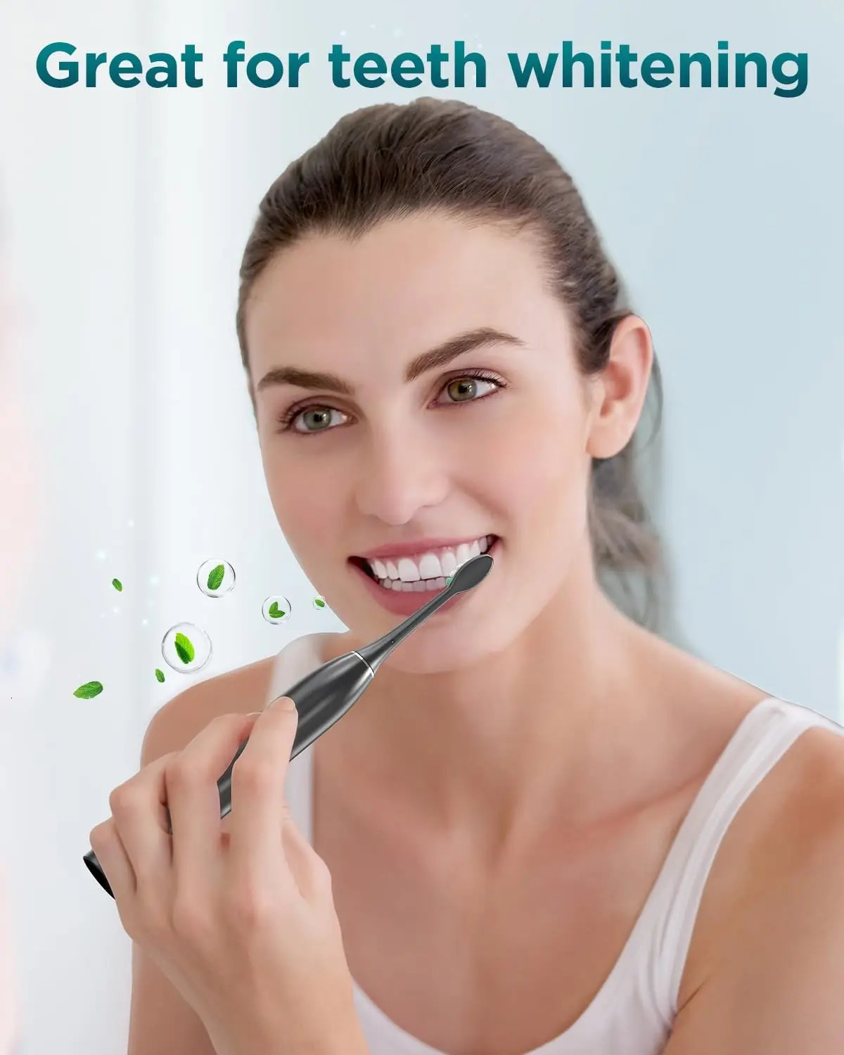 Rtauys S5 Upgraded Sonic Electric Toothbrush for Adults and Kids Ages 12 with 8 Brush Heads IPX7 Travel Case 250519