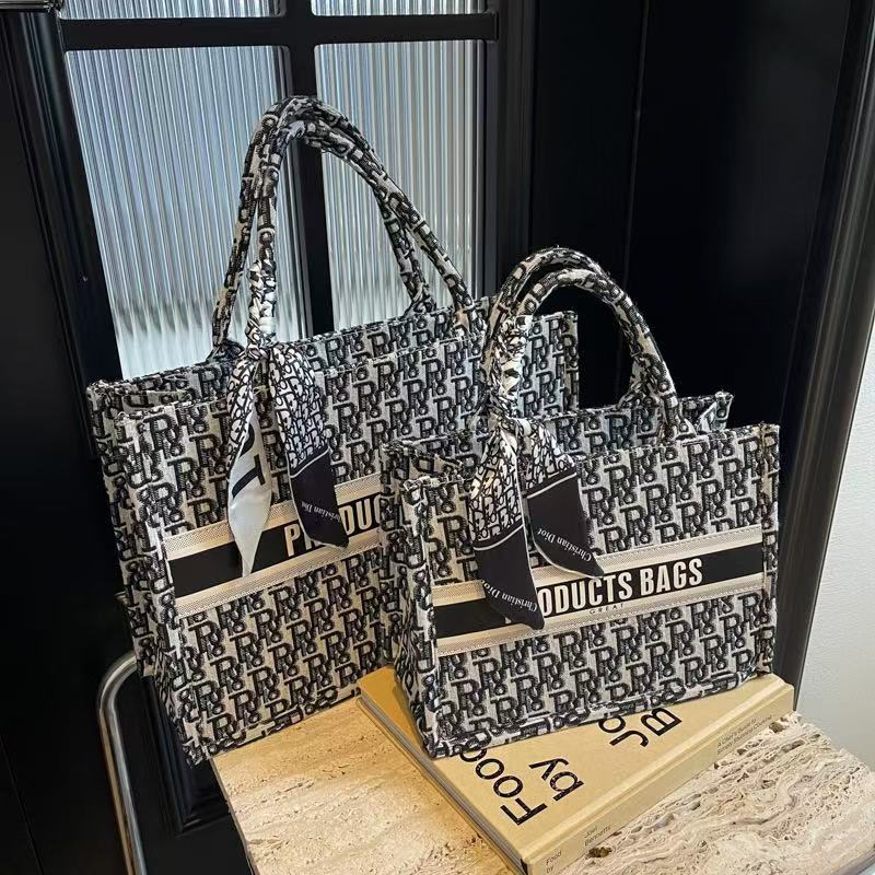 free shipping designer shoulder bags casual handbag Embroidery fashionable Tote bag for women 2025 new style pink grey 02