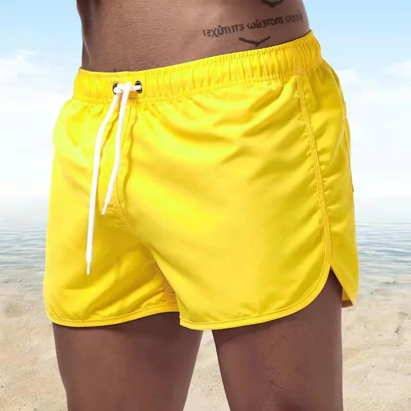 Mens Swim Shorts Summer Colorful Swimwear Man Swimsuit Swimming Trunks Sexy Beach Surf Board Male Running Clothing Pants 250516Z