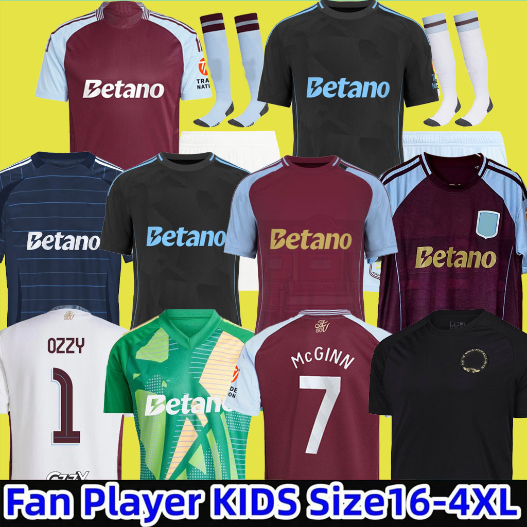 25 26 RASHFORD 150th OZZY Soccer Jerseys 150 Year ASENSIO BAILEY WATKINS KAMARA ONANA Football Shirt TIELEMANS MCGINN AsTOnS CARLOS VilLaeS men kids kits socks