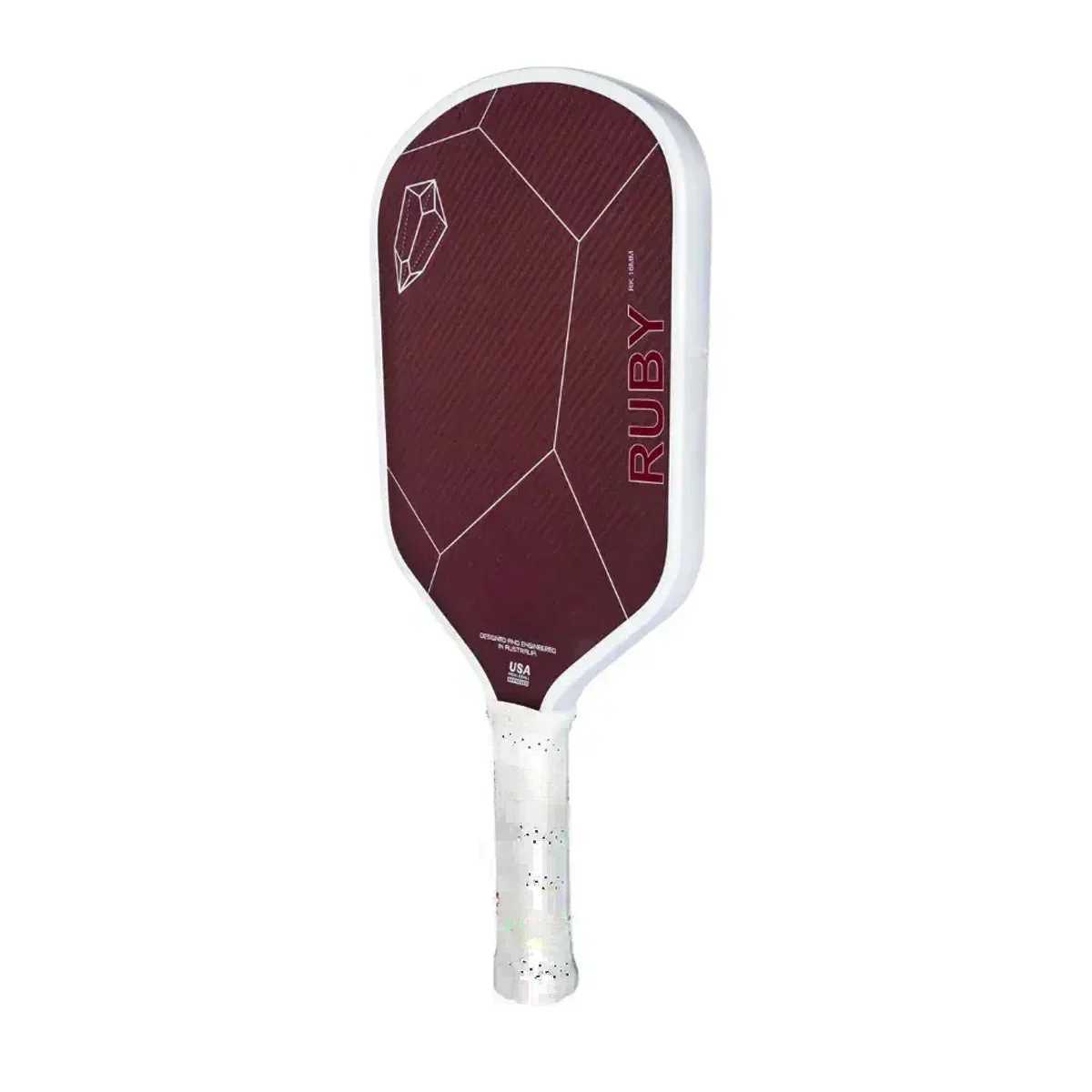 RUBY Pickleball Paddle Thermoformed Unibody Red 100% Kevlar Carbon Fibre 16MM Honeycomb Core Professional Pickleball Racket M250521