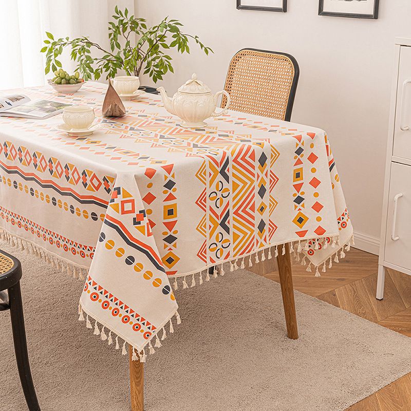 A714 Nordic coffee table tablecloth fabric rectangular home high-end light luxury simple tablecloth home cloth tablecloth