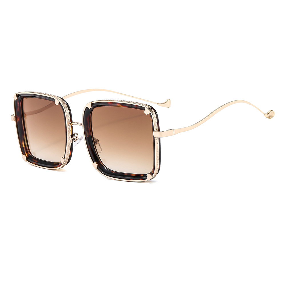 Designer Sunglasses For Women Men Fashion Round Sunglasses Luxury Polarized Lens Goggle Pilot PC Frame Oversized UV400 Eyewear Luxury Style Sunglasses