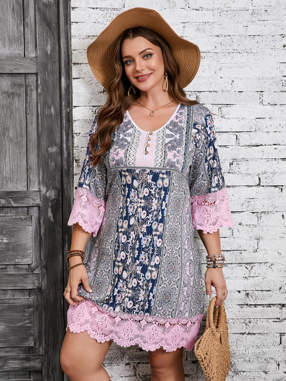 Plus Size Fashion Elegant Women Dress Loose Casual Dress Women Printed Dress Temperament 250520