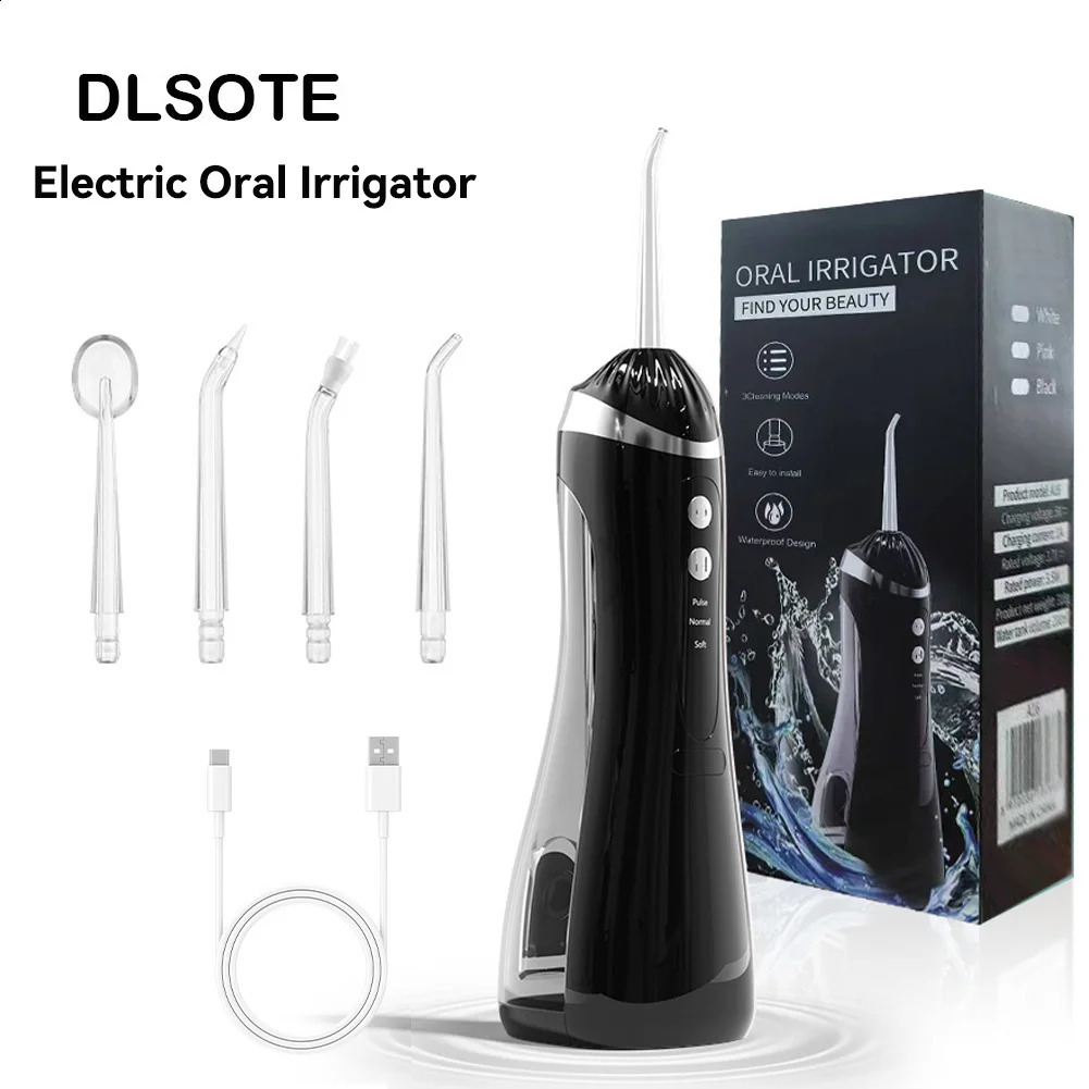 Oral Irrigator 3 Cleaning Modes Portable Rechargeable Waterproof IP65 Dental Water FlosserTeeth Whitening Jet Floss 200ML 250520