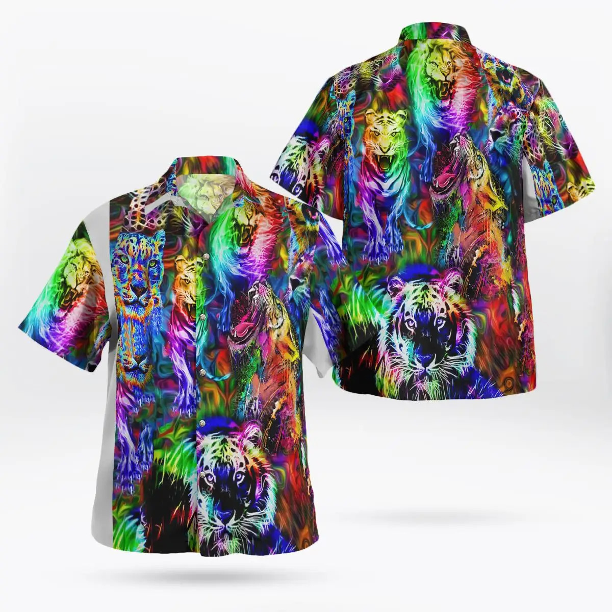 Oversized Streetwear 3D Anime Green Short Sleeve Hawaiian Shirt Mens Beach Summer 5XL Social Homme-863 250516