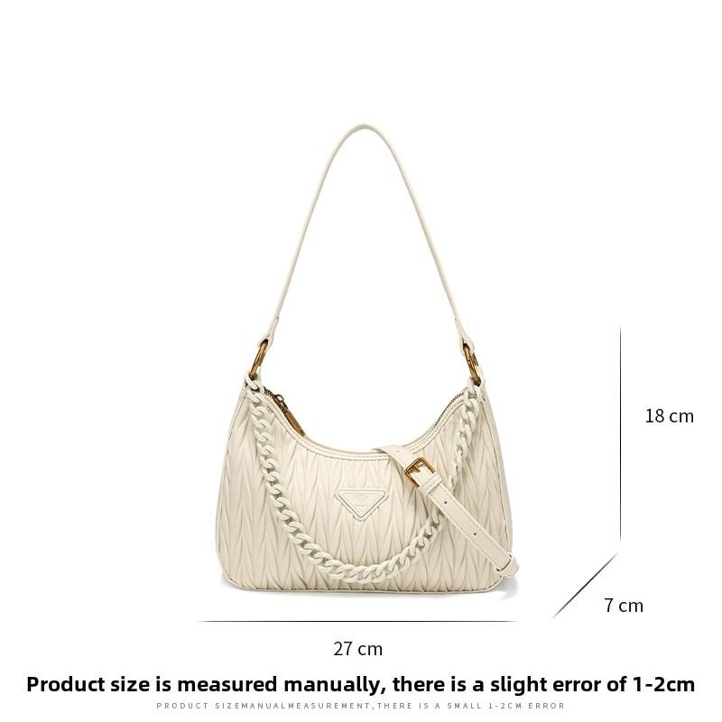 Designer Bag Popular Models Pleated Shoulder Armpit Bag Simple Versatile Women's Bag Hot New Small Sling Crossbody Bag for Women Trendy