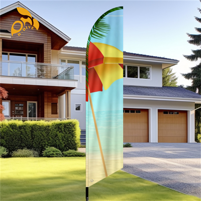 Free shipping 2025 fashion customized Hand flag Home Decorations Festive Party Double layered beach flag and knife flag