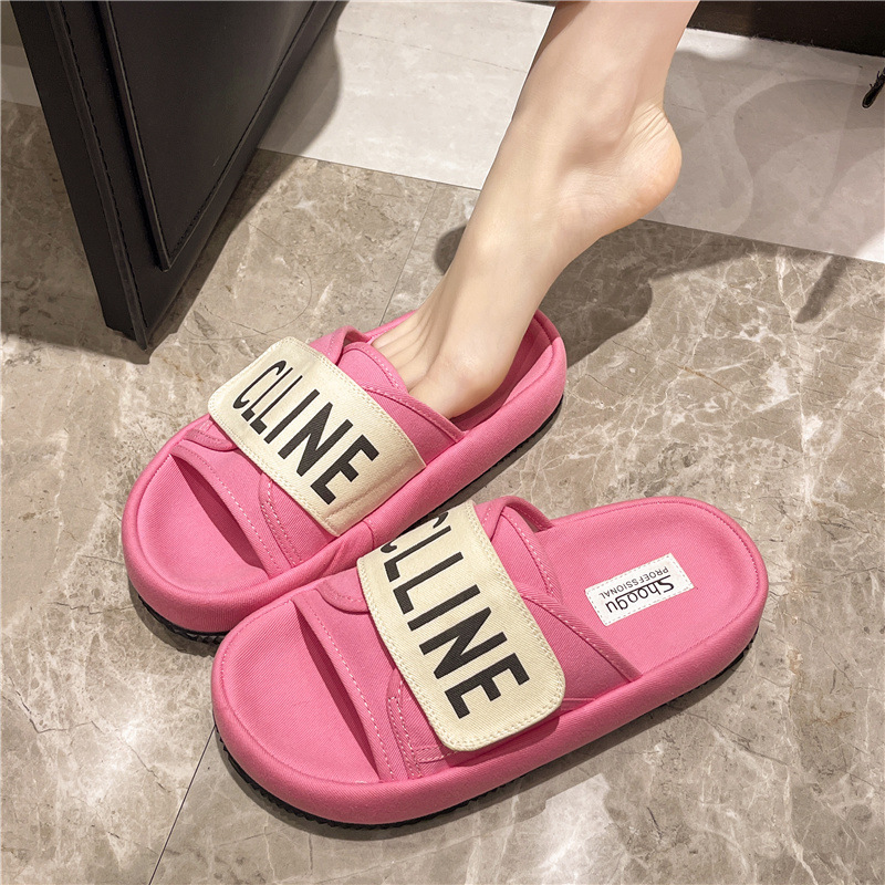 free shipping slides designer women shoes flat casual outdoor slippers letter classic beach black pink shoes