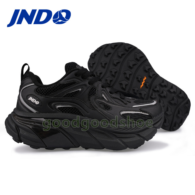 Free shipping JNDO Typhoon Mens Trainers Running Shoes Luxury Fashion Mesh Breathable Sneakers Comfortable Non-slip Outdoor Sports Soft Platform Mens 