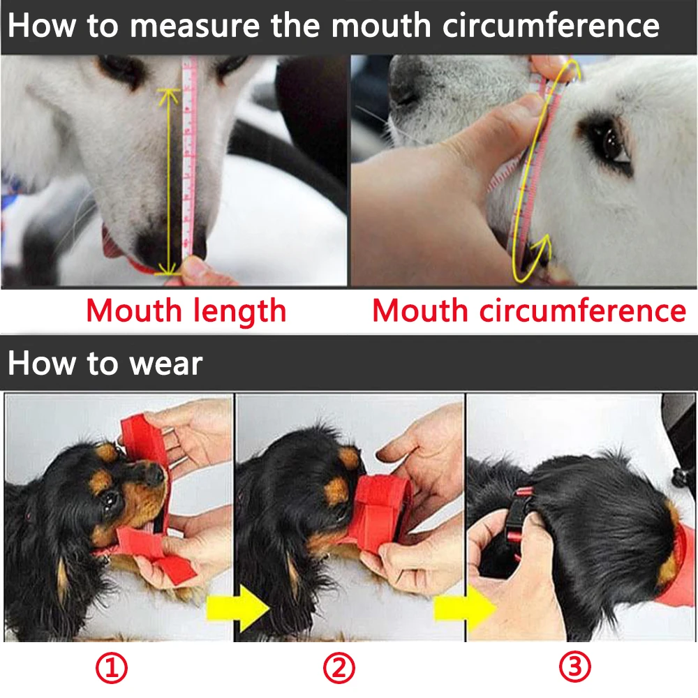 Adjustable Muzzle for Small Medium Large Dogs Summer Mesh Breathable Dog Mouth Cover Anti-bite Anti-bark Pet Supplies