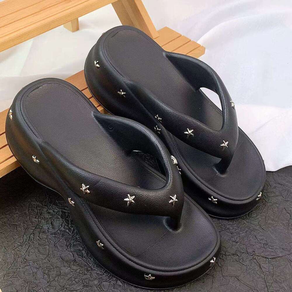 Wholesale New EVA Punk Slippers For Women, Thick Soled Clip On Sandals, 2025 Summer Designer Slippers, Fashionable Soft Soled Sandals For Outdoor Wear