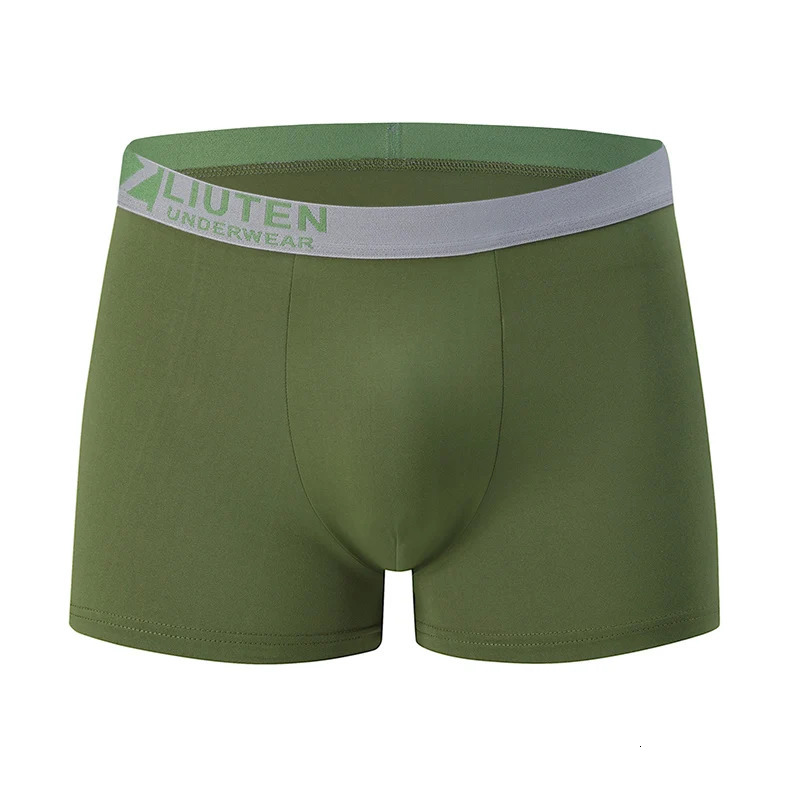 3-pieces Mens Solid Color High-end Fashion Underwear Comfortable Sports Four Cornered Pants Middle-aged Mens Plus Size Shorts 250519