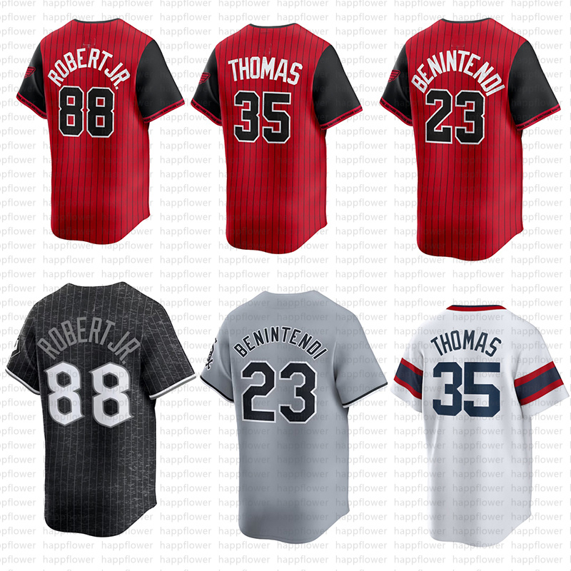 Custom Frank Thomas Luis Robert Jr. Jersey Andrew Benintendi Andrew Vaughn Yasmani Grandal Kimbrel Men Women Youth