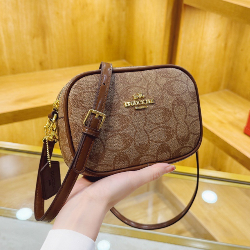 Designer Bag Luxury Shoulder Bag Black Handbag Versatile Classic Leather Lady Shoulder Bag Medium Women's Black Brown Coffee Zipper Bag