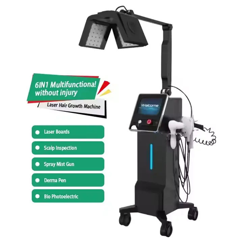 2025 News Products Stationary 7 in 1 Hair Laser Growth Machine Red Light Therapy Laser Hair Regrowth Cap for Hair Loss Treatment Enhances Hair Strengt