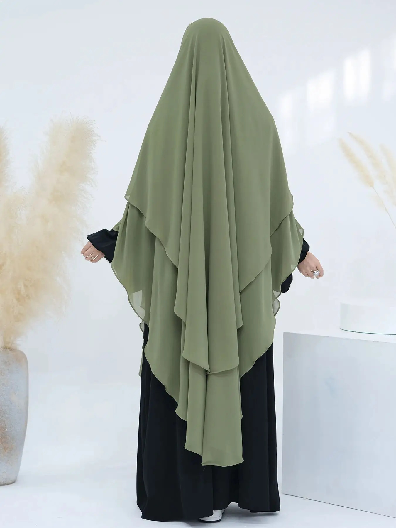 Chiffon Niqab Headscarf Khimar Abaya Damen Saudi Arabia Turkey Islam Muslim Hijab Dress Prayer Clothes Abayas For Women Ka 250520