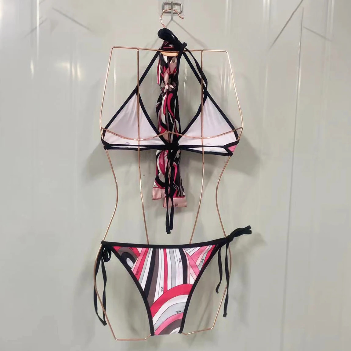 Italian Classic Headband Bikini Set ner Womens Sexy 3 Pieces Swimsuits 250521