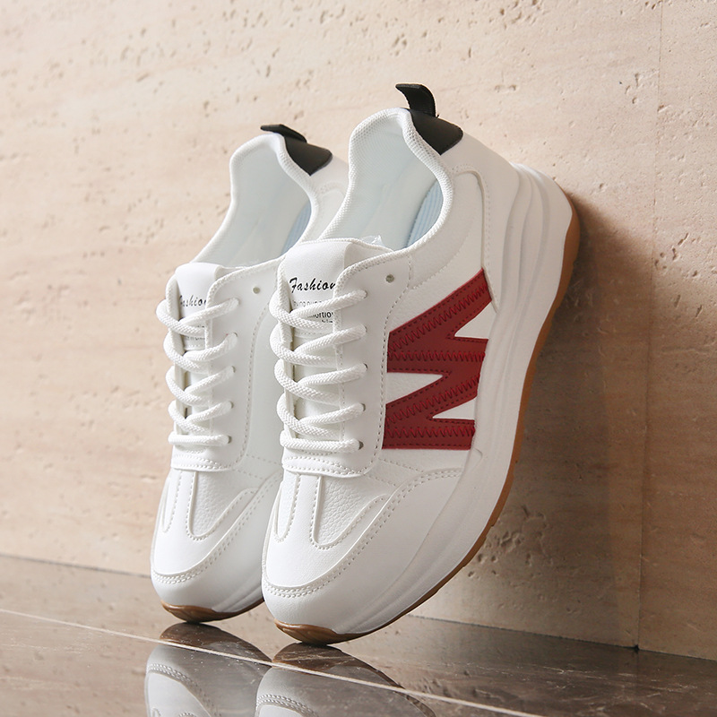 Free Shipping 2025 Summer New Style Fashion Women Letter Sneaker Shoes Comfortable Versatile Casual Running Shoes Hot Selling White Shoes Large Size 3