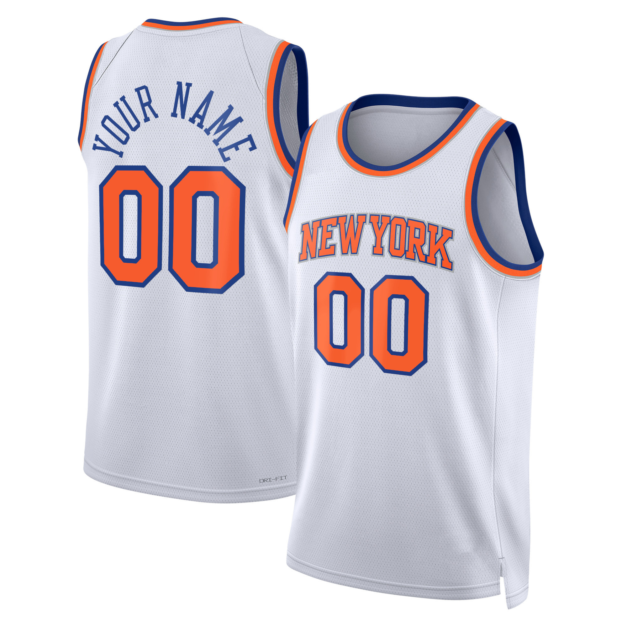 11 Jalen Brunson 32 Karl Anthony Towns Basketball Jersey Josh Hart Mikal Bridges White Blue