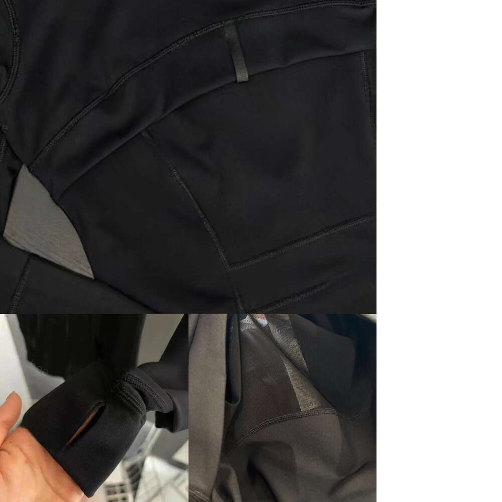 Define Yoga Definejackets Hip Length Line Decoration Long Sleeves Solid Color Slim fit Casual Jacket Align pant pants shorts Aligned Leggings Designer