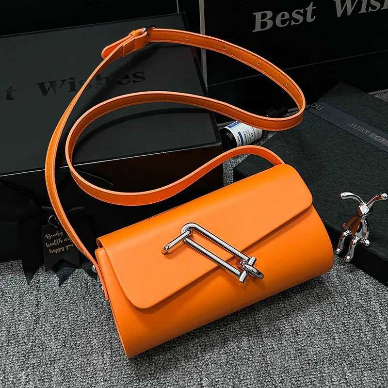 Green Orange Bag For Women Fashion Shoulder Bag Solid Pu Leather Handbag Designer Saddle Crossbody Bag Small Handbag BrandW250521