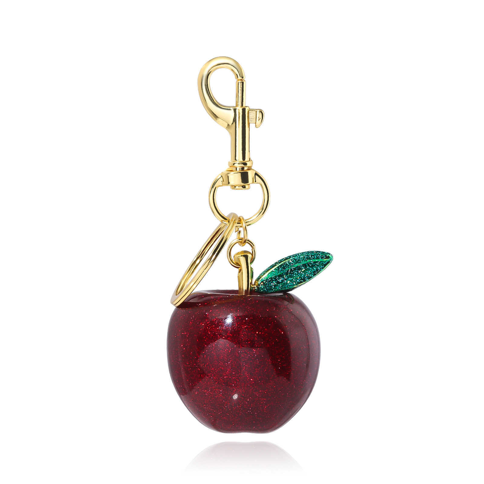 Cherry keychain, fruit pendant, shoulder bag, backpack decoration, Japanese and Korean internet celebrity style, women's gift