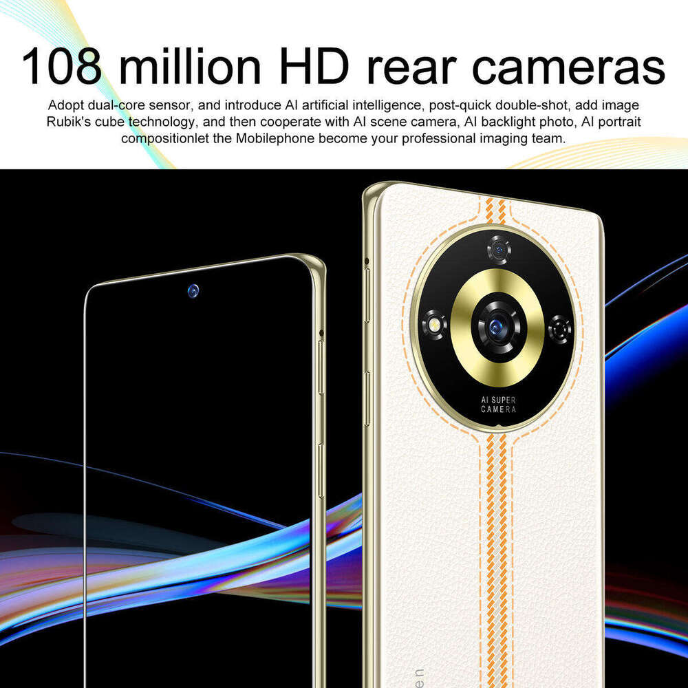 Mobile Phone 5g 11 Pro+ Gaming phone 7.5inch 16GB+1TB smartphone unlock touch screen 108MP high-definition camera fingerprint unlock facial recognitio