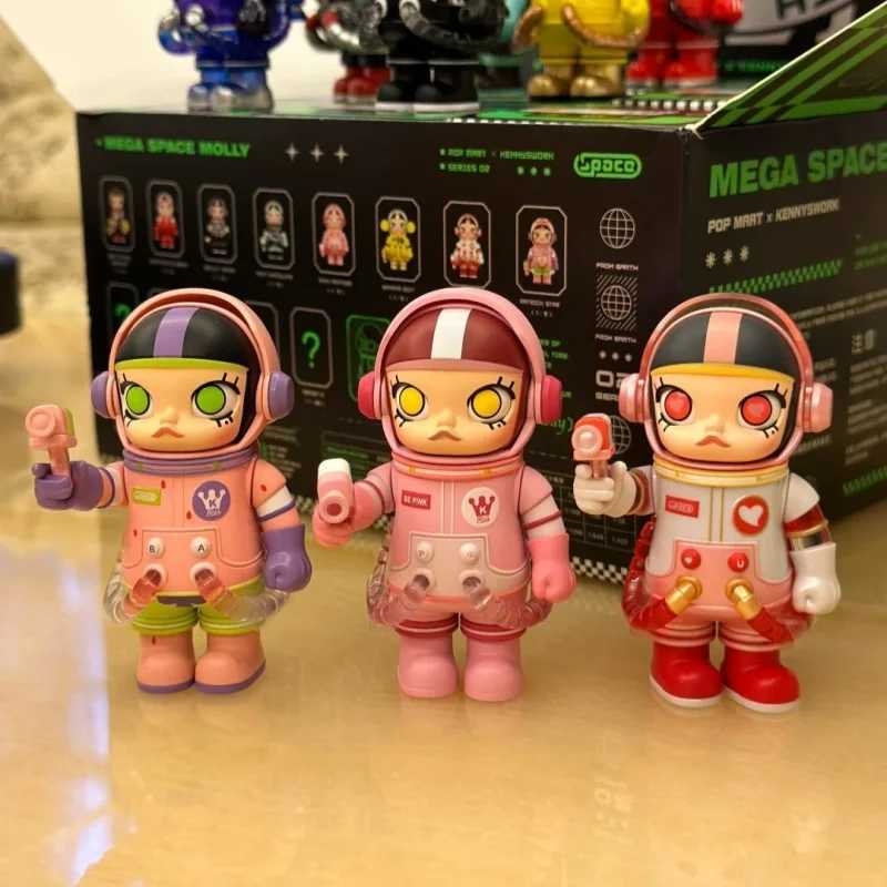Genuine Mega Space Molly 100% V2 Series 02-B Blind Box Cute Action Figure Toys Mystery Box Desktop Decor Ornament Kids GiftT250510