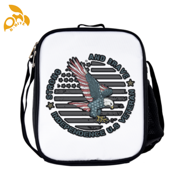Free delivery. top fashion designers customize round, beige and black half-length, lightweight, simple and square insulated meal bags