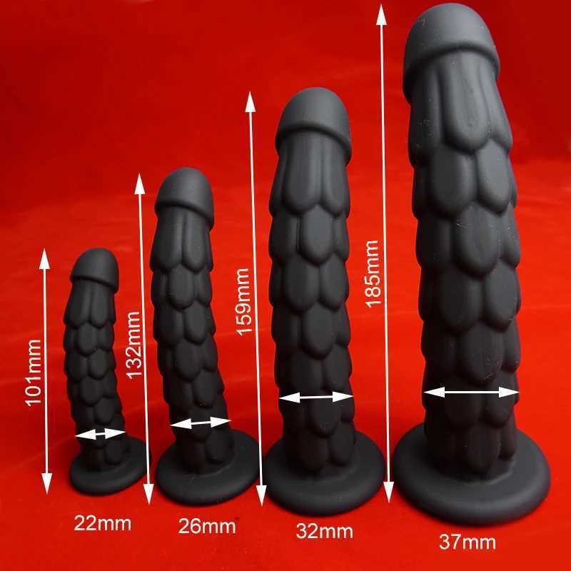 Anal Toys Silicone Penis Dildo With Suction CupDragon Scale But Ass Anus Butt PlugAnalplug Buttplug ButplugProstate Sex sale_8Y14