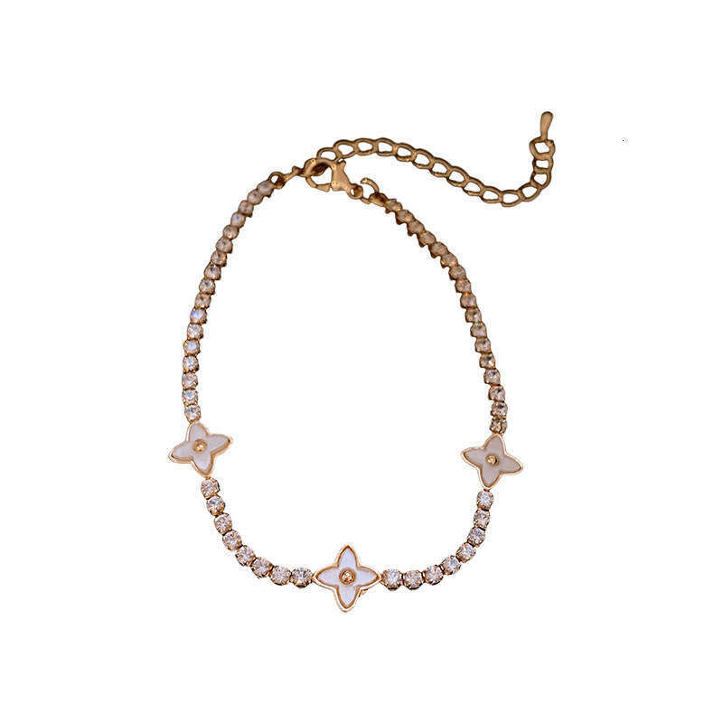 designer bracelet jewlery designer for women Zircon dia flower niche Instagram exquisite design bracelet, high-end and fashionable new jewelry for wom