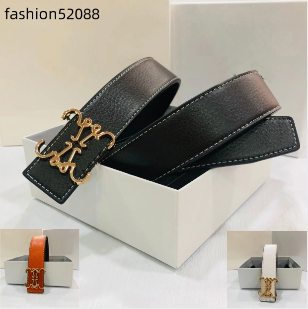 designer belt Men's Belts Designer Luxury Men's Women's Leather Belts Women's Fashion Belts Cintura ceintture Gold and silver Black buckle belt width 3.8 cm with box AAA