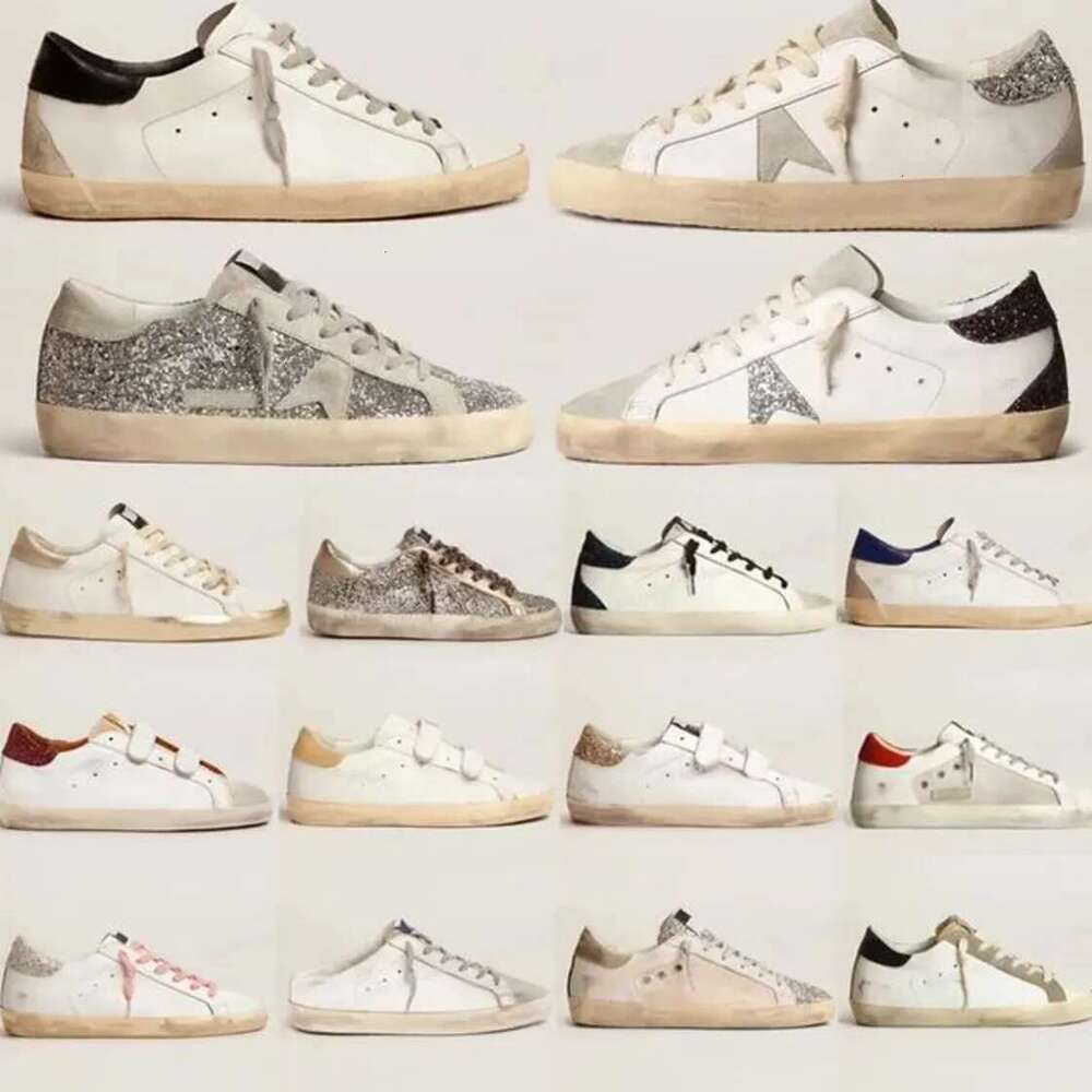 Designer Shoes Old Loafers Super-star Leather Italy Dirty Pure-star Brand Women Men Ball Casual Star Trainers Sneakers 35-45