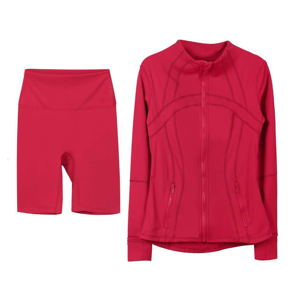 Workout set Women Yoga Sets jackets shorts leggings skirt Push Fiess sets High Waist Sports Designer Jackets Zip Up Coat Elastic Sportswear Outfits Pa