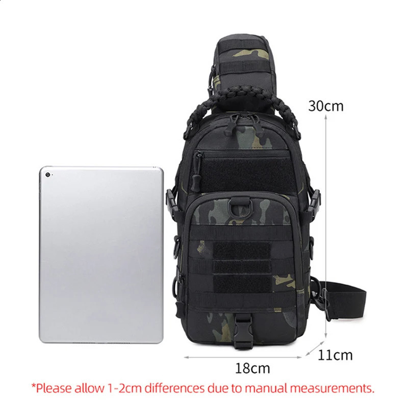 Mens Camping Chest Bag Tactical Sports Shoulder Outdoor Fanny Pack Hiking Climbing Cycling Fishing MOLLE System Sling Bags 250519 - view 7