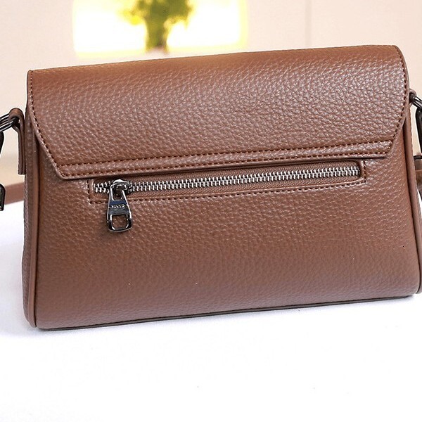2025 Spring/Summer New Women's Bag Simple Multi functional Shoulder Bag Underarm Bag Handheld Crossbody Bag Litchi Pattern Designer Solid Color C