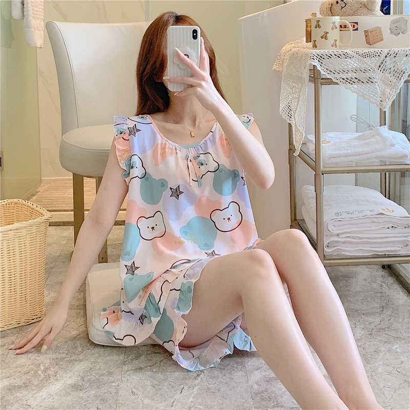 B891-Spring and autumn new pajamas for women autumn long-sleeved trousers suits cotton style ladies home clothes can be worn outside