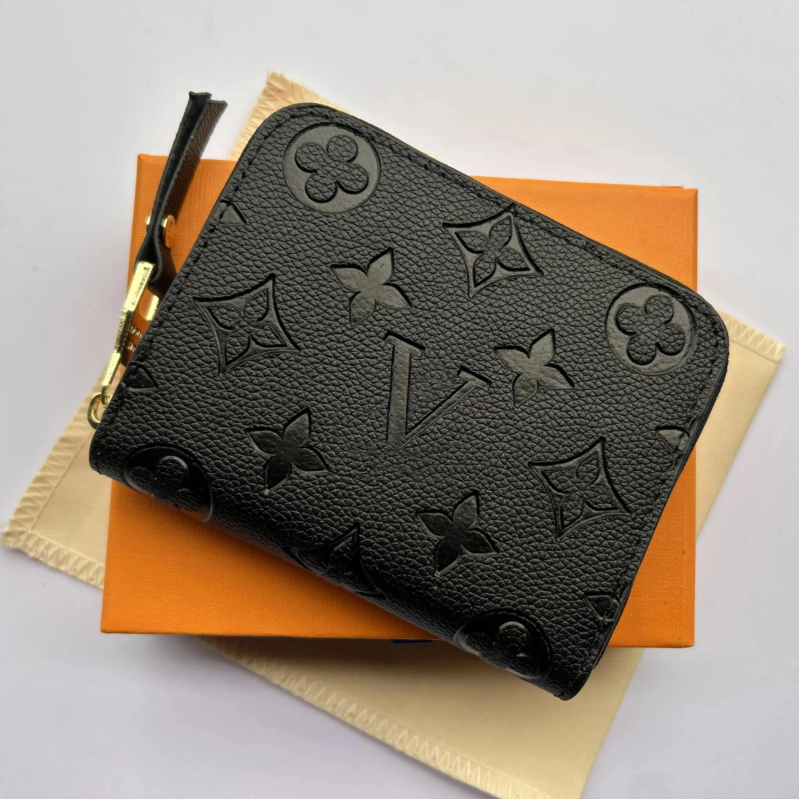 Fashion Designer Wallets Purse Clutch Bags Highs Quality Monogrames Coin Purses Men Women Plaid Card Holder Bags brandstoress88