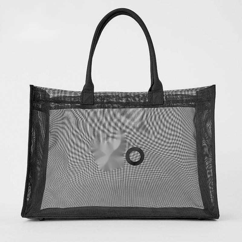 Shoulder Bags Olo Yoga Mesh Bag Handbag for Yoga and Fitness with Grid Pattern Shoulder Bag for Beach Use Transparent T250521