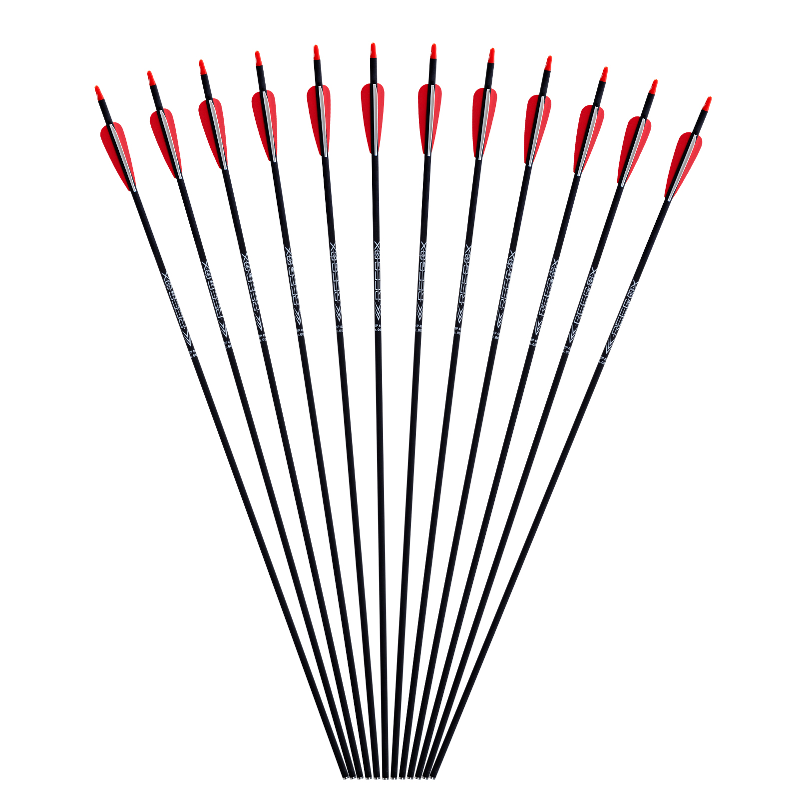 Arrows Without Arrowheads Spine250-600 Archery Targeting Arrows 6.2mm 31inch Carbon Hunting Arrows Practice Arrows for Recurve Bow and Compound Bow (P