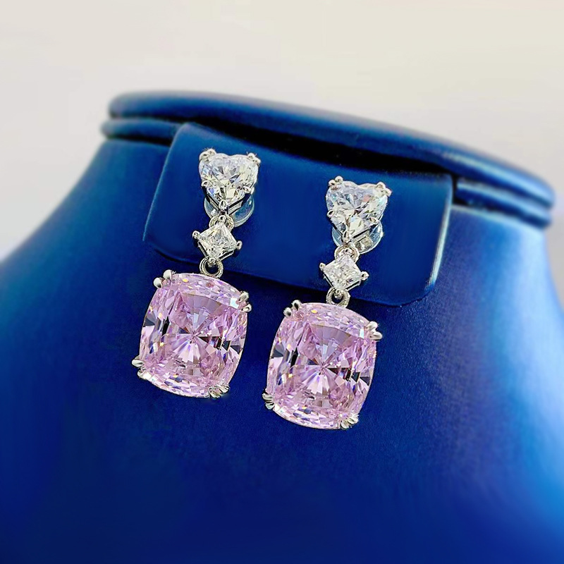Chic Pendant Style Jewelry Piece: Dazzle at Parties Wearing These Flawless Synthetic Gemstone Earring Drops