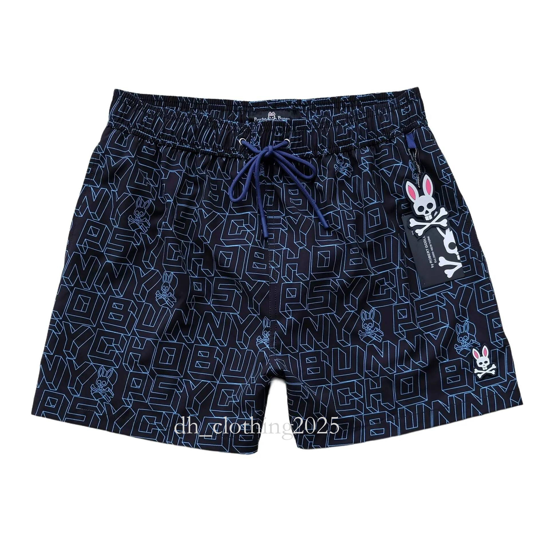 Psychic Bunny Short Designer Men Bunny Shorts Trend Label Drawstring Loose Sweatpants Letter Summer Beach Style Basketball Pants Men Bunny Short Pants 01b
