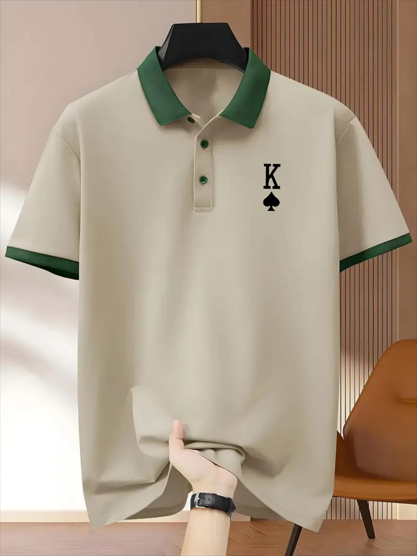 Man Spade letter K Print Polo Shirt Designer T Shirts Short Sleeve Casual Slim Fit Summer men's Tshirts Tops Fashion polo shirts