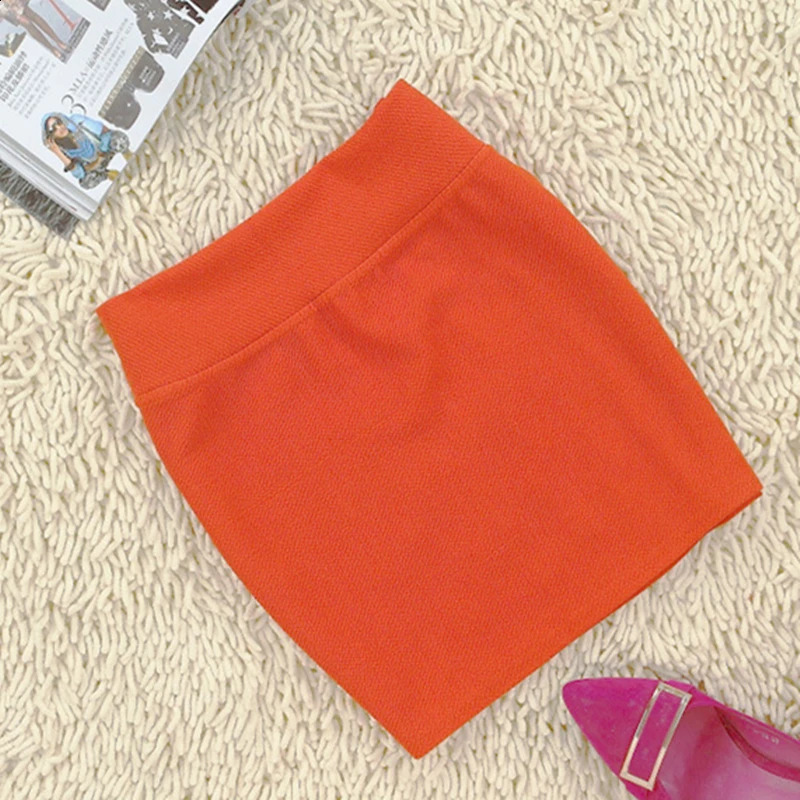 Micro Mini Skirts 2024 Summer Sexy Girls Casual Package Hip Short Skirt Tight Office Party Female Red Black 250513Z