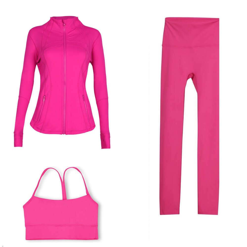 Workout set Women Yoga Sets Designer jackets bra leggings Fiess sets High Waist Sports Jackets Zip Up Coat Elastic Sportswear Outfits Pants Gym Suits