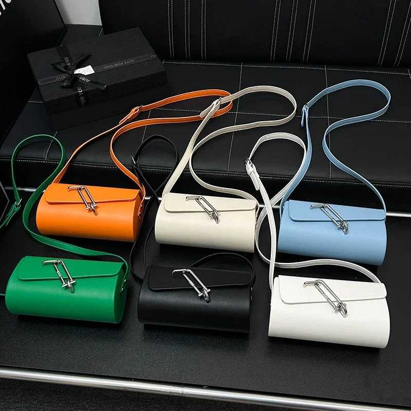 Green Orange Bag For Women Fashion Shoulder Bag Solid Pu Leather Handbag Designer Saddle Crossbody Bag Small Handbag BrandW250521