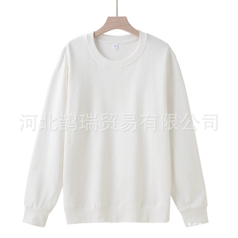 K3215 Large size long sleeve sweatshirt European and American autumn and winter warm round neck top